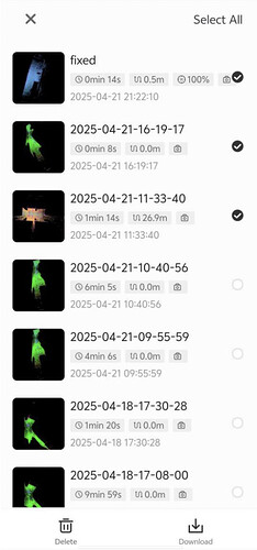 Selezione multipla e download di più file contemporaneamente